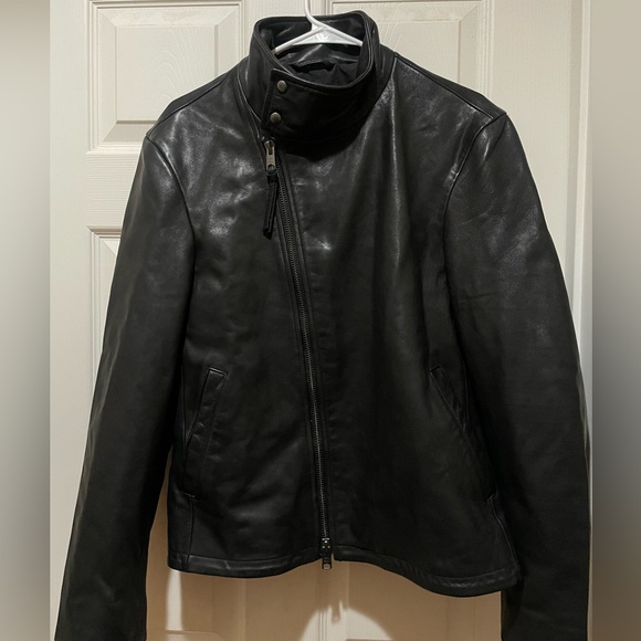 Allsaints Trost Biker Leather Jacket